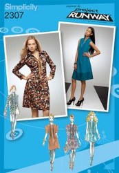 2307 RUNWAY BACK TIED DRESS, TUNIC SLVS OR NOT PATTERN 4-12